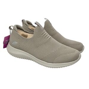 Skechers Ultra Flex Slip On Comfort Shoes Tan Wide Fit Air Cooled Foam Women 7